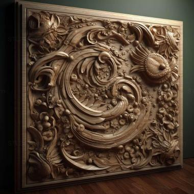 Patterns and decorations stl JAC J7 4 3d model